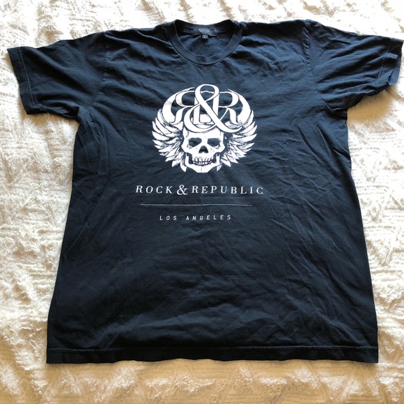 Rock & Republic Other - Rock & Republic Black Logo Tee